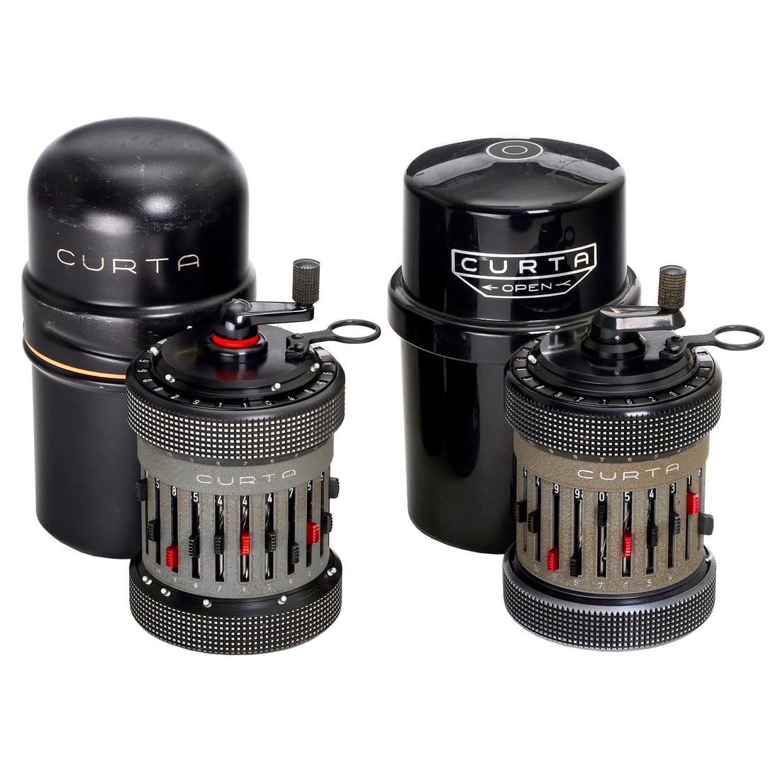 2 Curta Type II Pocket Calculators (1 of 1)