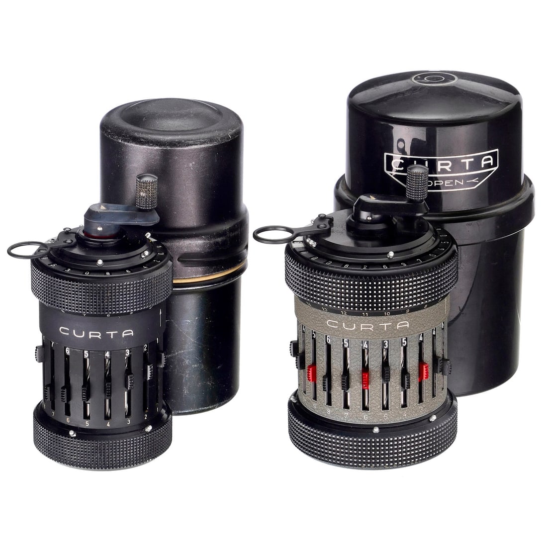 2 Curta Type I and II Pocket Calculators (1 of 1)