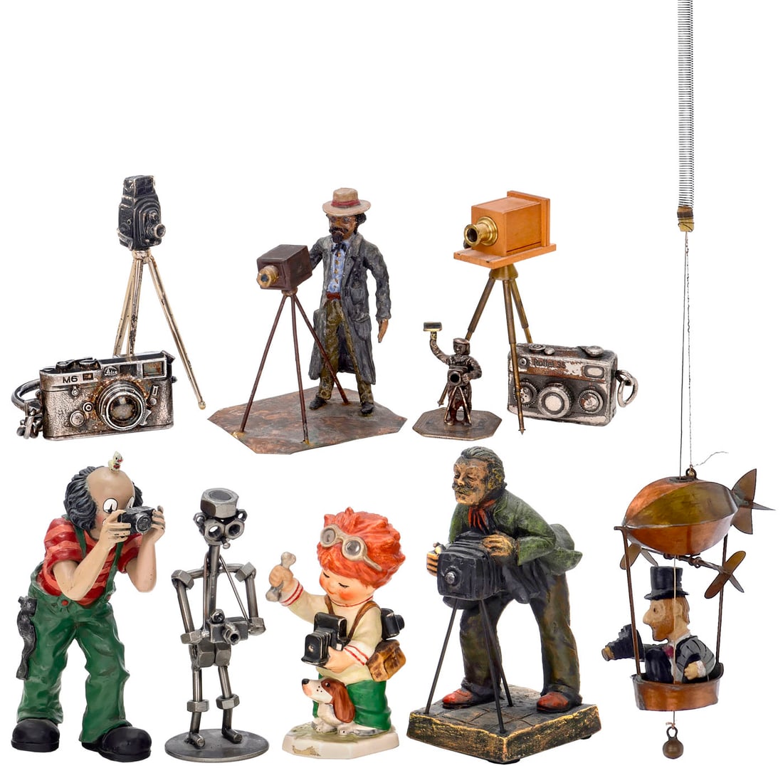 Rare Goebel Figurine by Charlot Byj and other Figurines: Rare Goebel Figurine by Charlot Byj and other Figurines 1) Goebel figurine, BYJ 79, "Photographer", model from 1971, artist: Charlot Byj. Height of figurine: 15 cm. Very rare! – 2) "Photographer