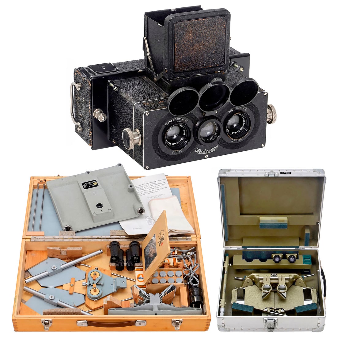 Heidoscop and 2 Mirror Stereoscopes for Aerial Mapping (1 of 4)
