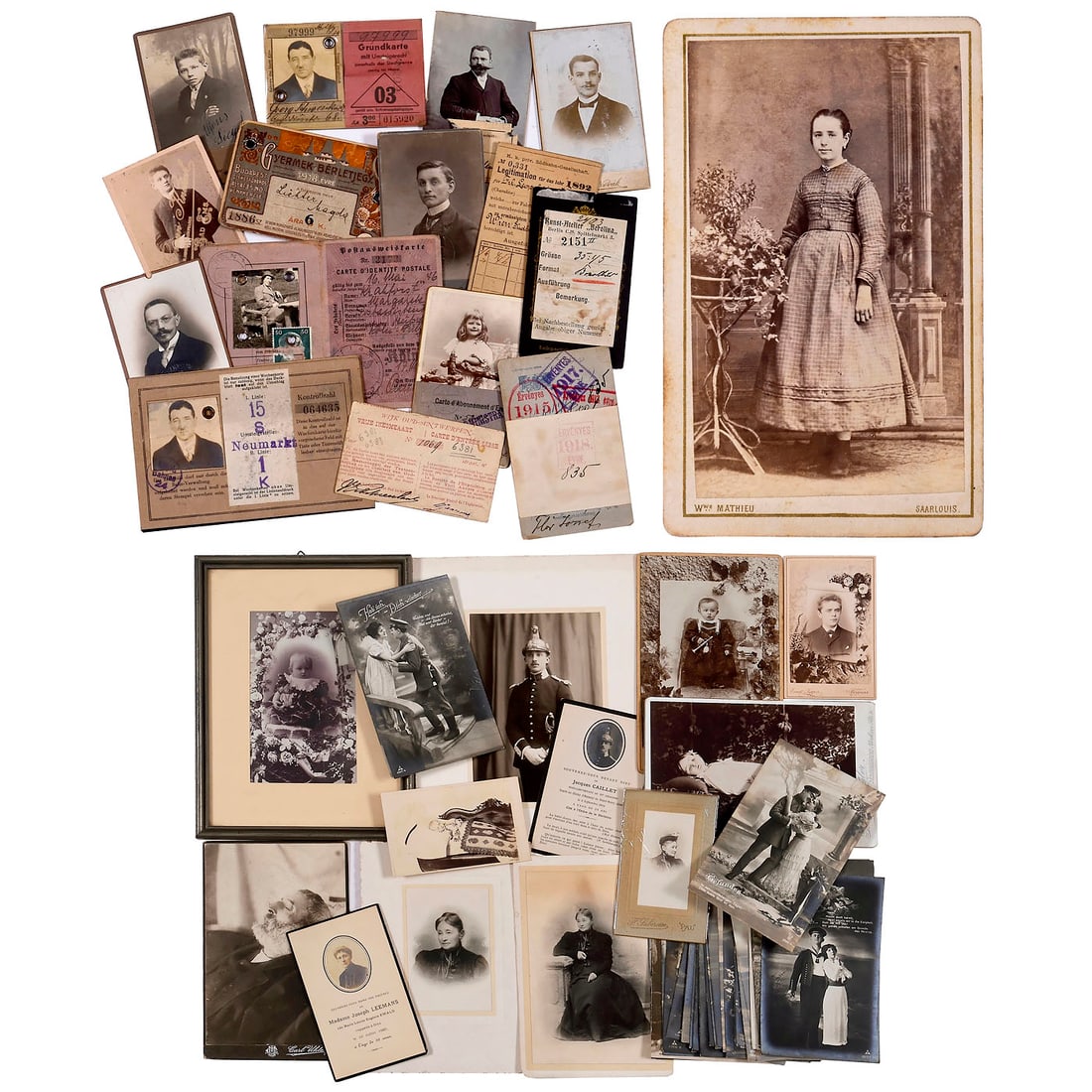 Biometrics and its Predecessors – the Carte de Visite as an Identification Card: Biometrics and its Predecessors – the Carte de Visite as an Identification Card Extremely rare examples of early biometric security technology based on photographs. 14 specimens from 1892 to 194