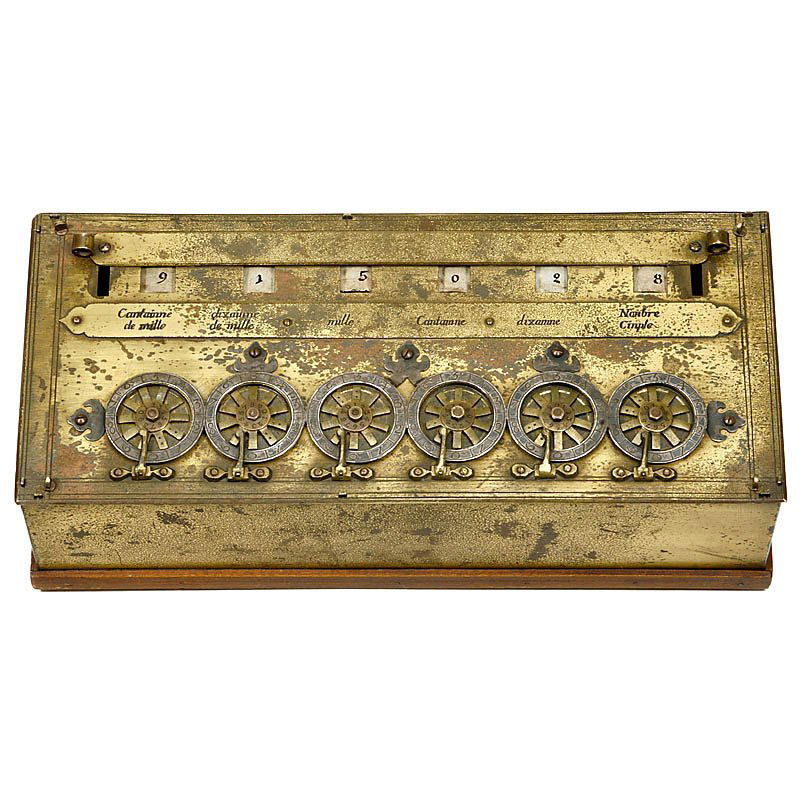 Rare SixDigit "Pascaline" Calculator by B. Pascal