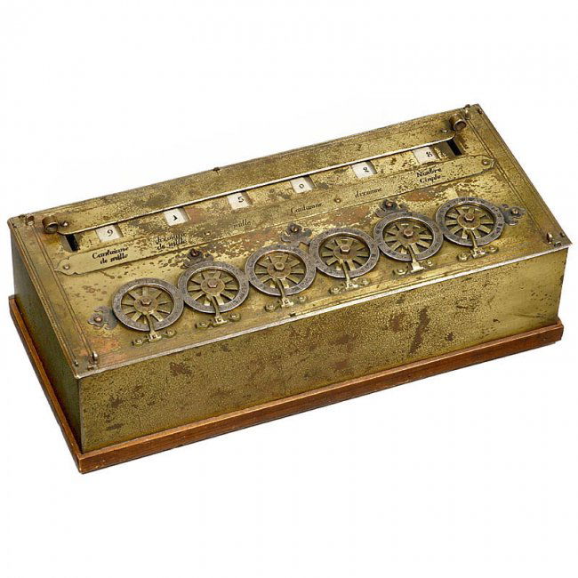 Rare SixDigit "Pascaline" Calculator by B. Pascal Lot 12