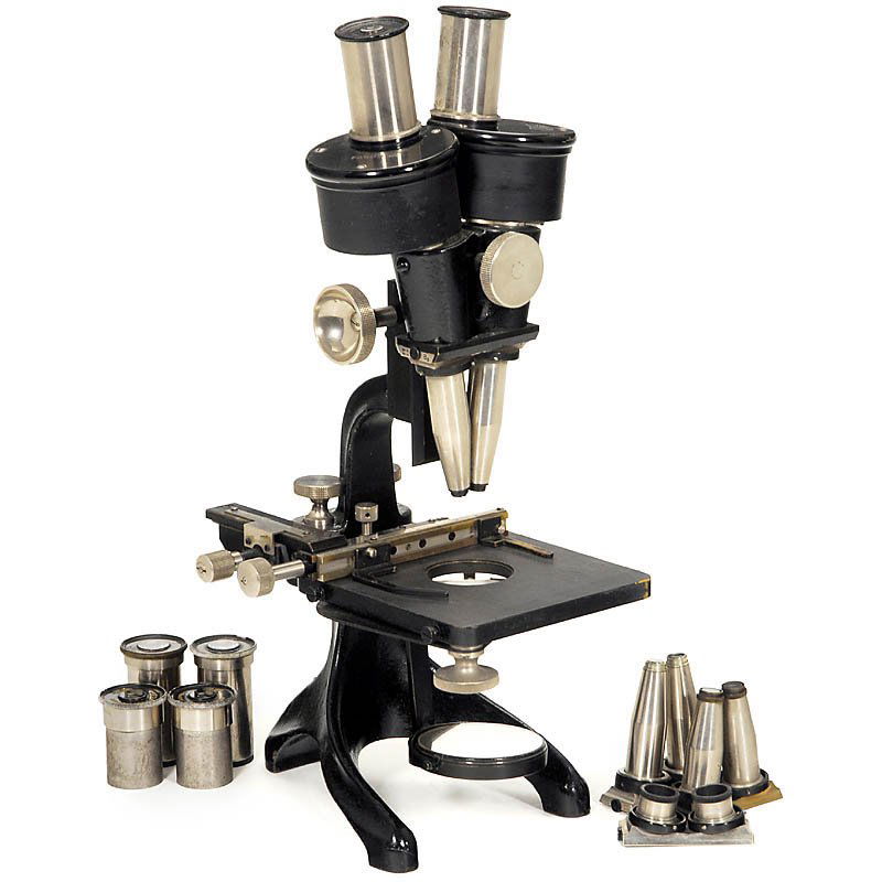 Stereo Microscope by Carl Zeiss Jena, 1902