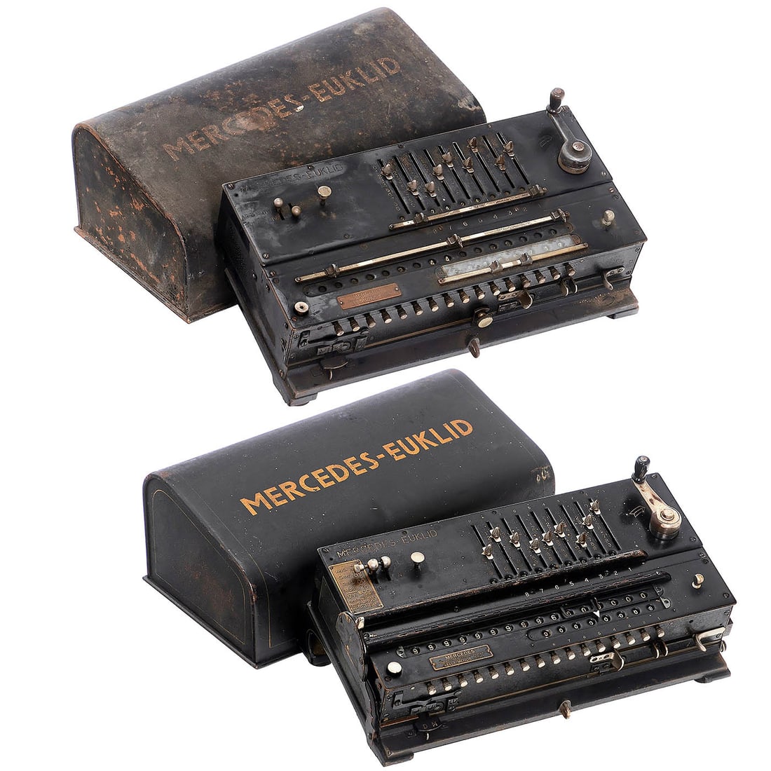 Mercedes Euklid Model 9 Stepped-Drum Calculating Machine, 1924 onwards: Mercedes Euklid Model 9 Stepped-Drum Calculating Machine, 1924 onwards No. 13125, invented by Christel Hamann, Berlin and made by Mercedes Bureau-Maschinen-Werke, Zella-Mehlis, Thuringia, Germany;