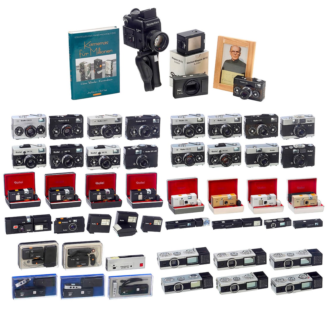 Heinz Waaske and his Cameras – a Collection by Ulrich Vogt: Heinz Waaske and his Cameras – a Collection by Ulrich Vogt The later Rollei designer Heinz Waaske (1924–1995) played a crucial role in shaping the German camera industry. It all began