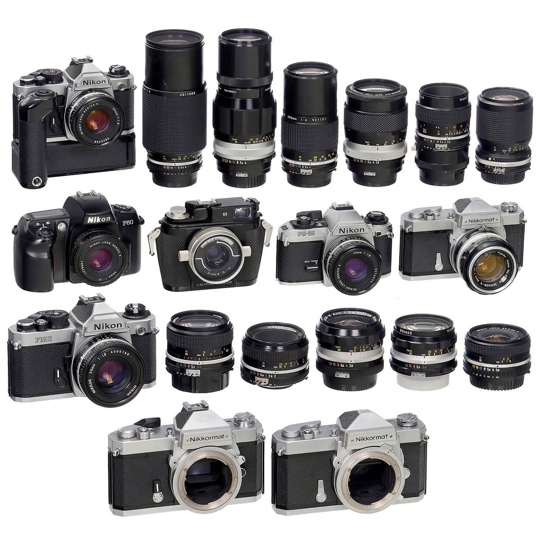 8 Nikon Cameras with 16 Nikon Lenses (1 of 3)