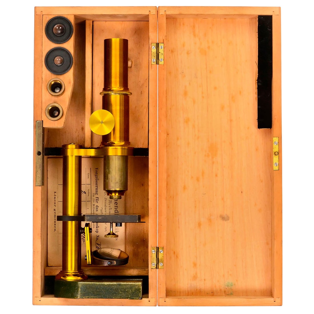 2 German Brass Microscopes - 3