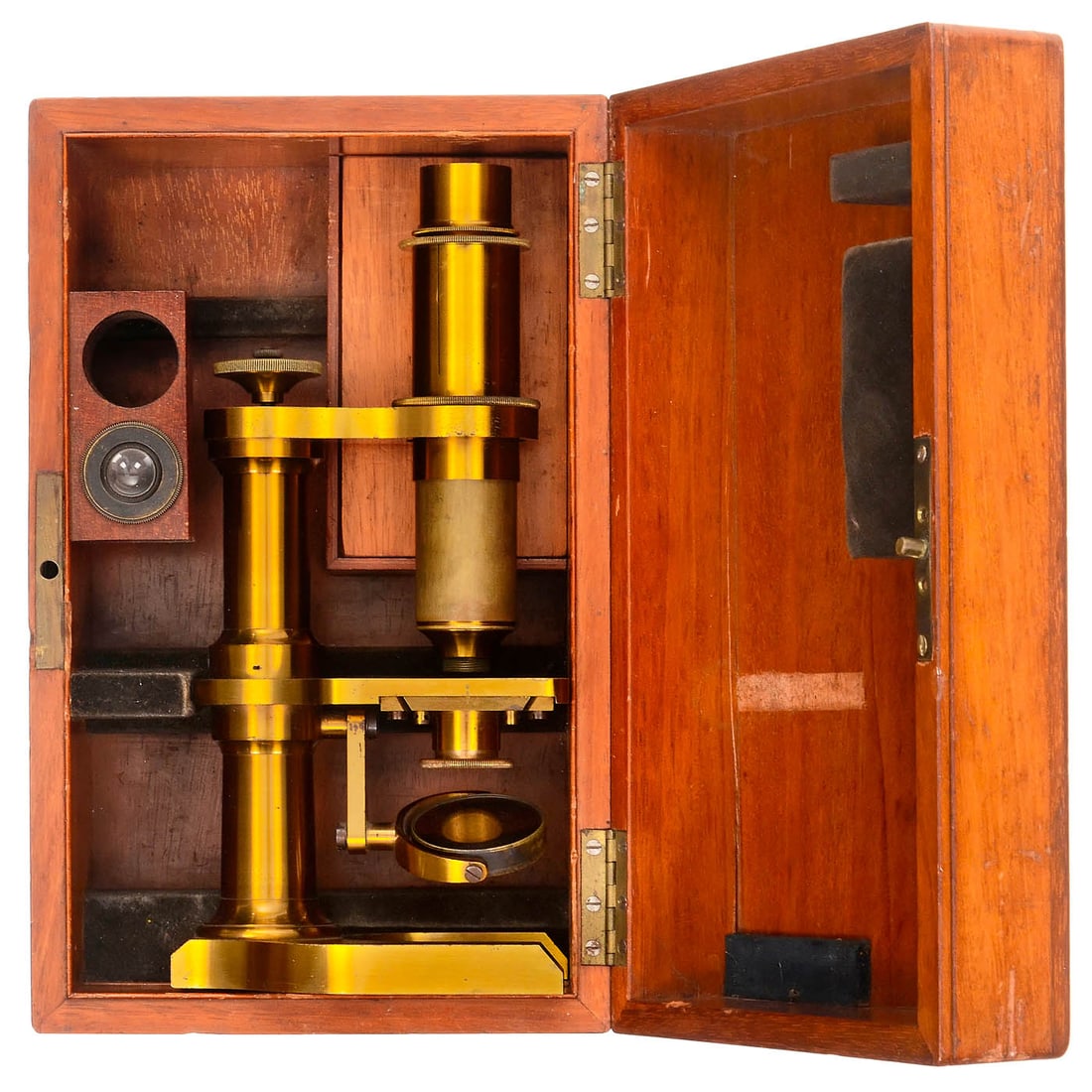 2 German Brass Microscopes - 4