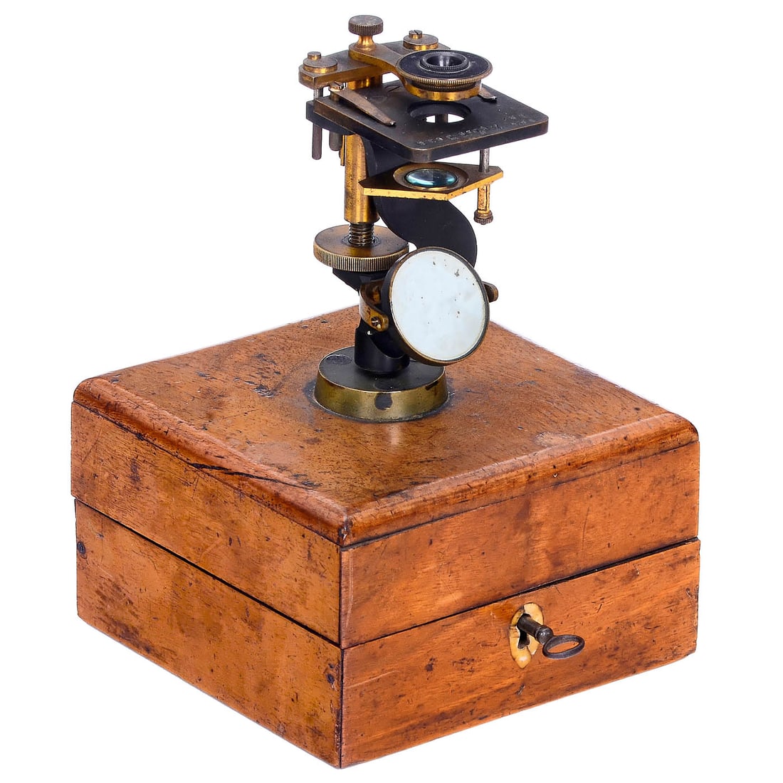Early Simple Microscope by Carl Zeiss, Jena, 1866 (1 of 5)