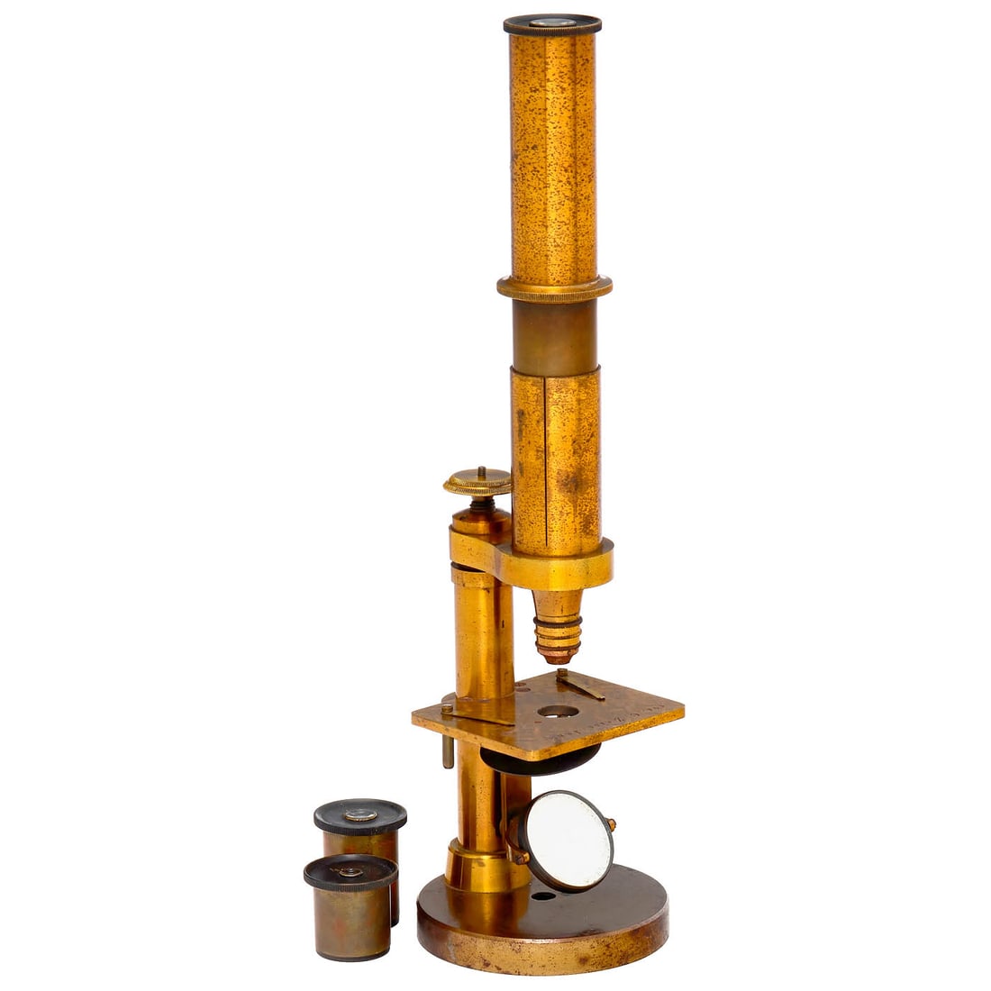Very Early Compound Microscope by Carl Zeiss in Jena, 1864 (1 of 3)