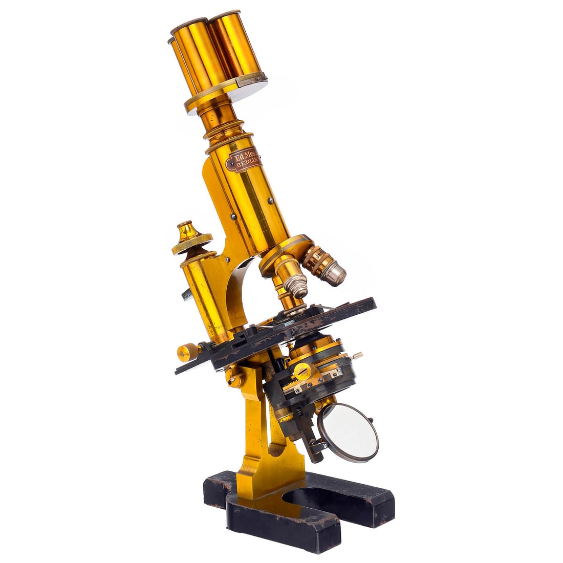 Edmund Messter Universal Bacteria Microscope with Eyepiece Turret, c. 1895 (1 of 3)