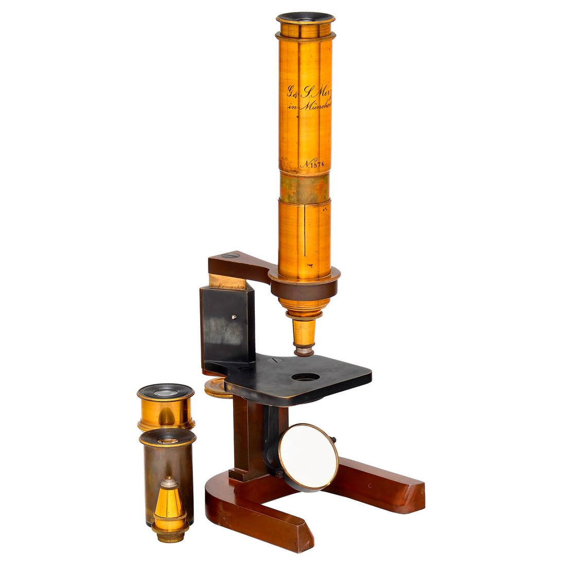 Microscope by G. & S. Merz, Munich, c. 1860–70 (1 of 3)