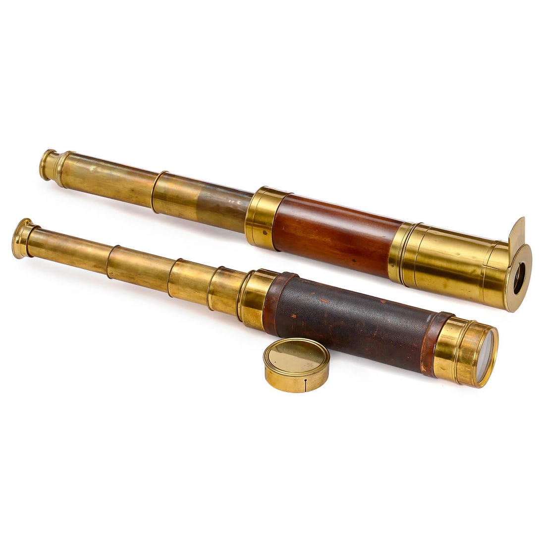 2 English Brass Telescopes, c. 1880 (1 of 1)