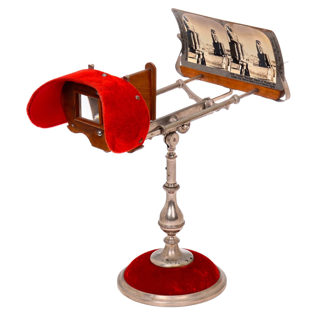 Rare Table-Top Stereo Viewer by Schneck, c. 1890 (1 of 4)