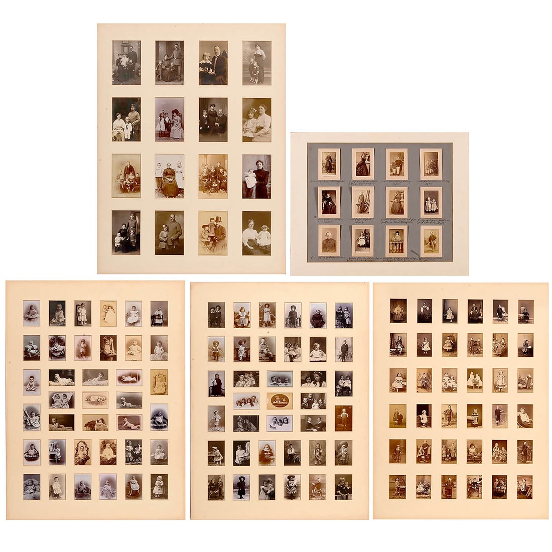 Exhibition Panels of Children's Portraits, 1855–1910 (1 of 6)