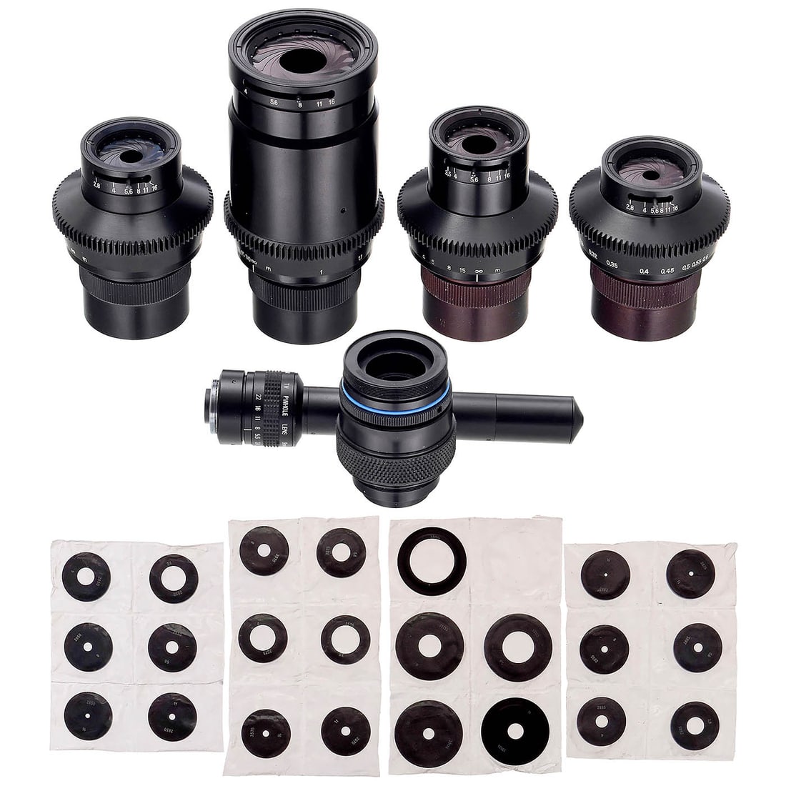 Zeiss Jena Prototype Film Lens Set, c. 1980 (1 of 5)