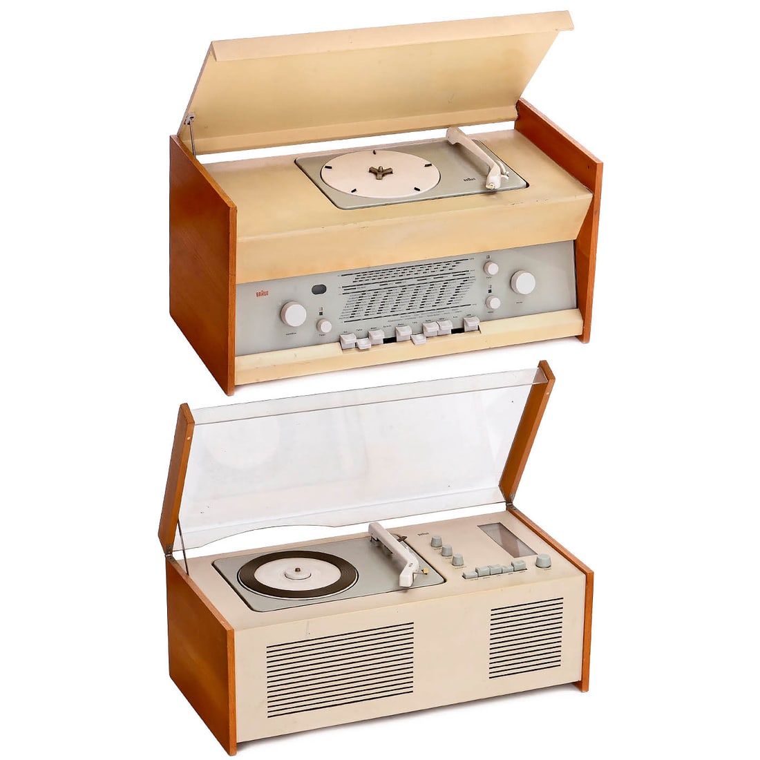 2 Braun Radio-Turntable Combinations, c. 1962 (1 of 3)