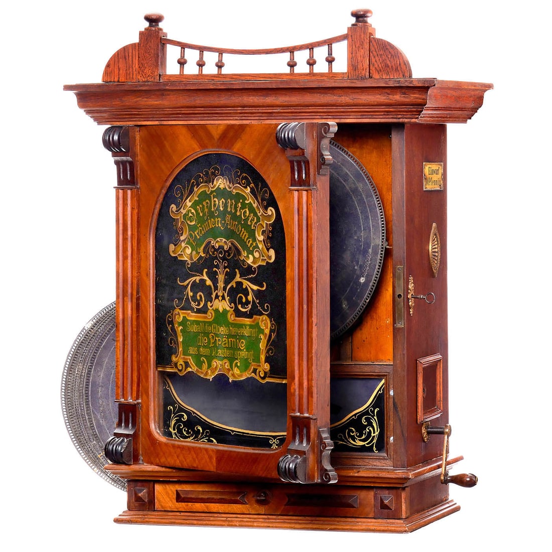 Orphenion No. 72P Musical Cabinet with Reward-Distributor, c. 1896 (1 of 3)