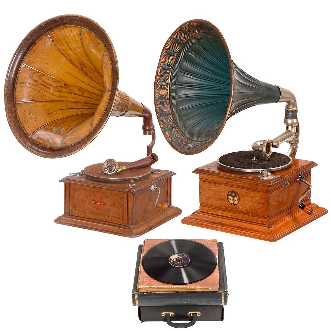 2 Horn Gramophones and Records, c. 1920–30 (1 of 4)