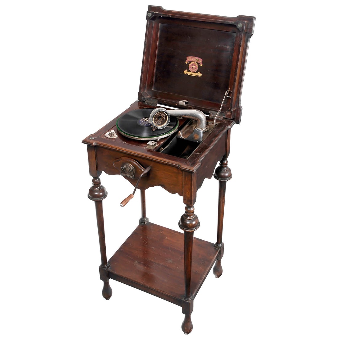 Perophone Gramophone Cabinet, c. 1925 (1 of 2)