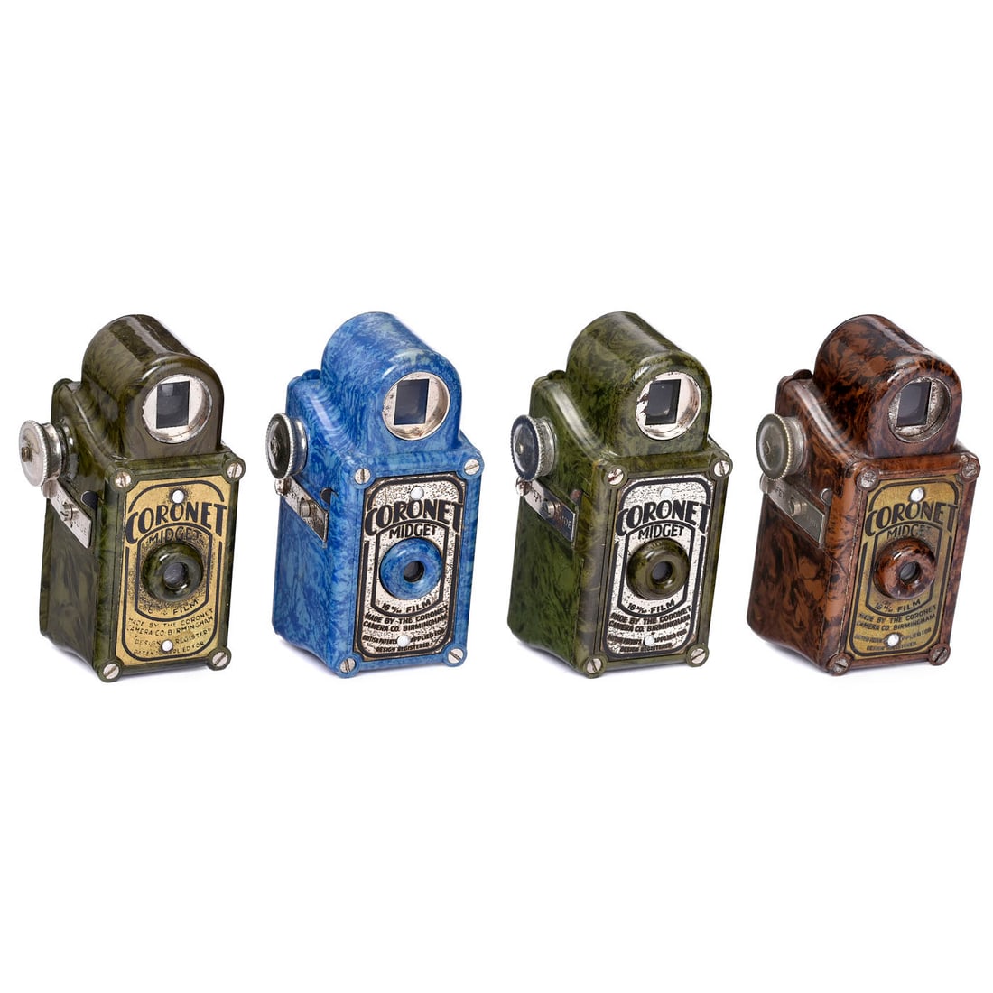 4 Colorful Midget Cameras, c. 1935 (1 of 1)