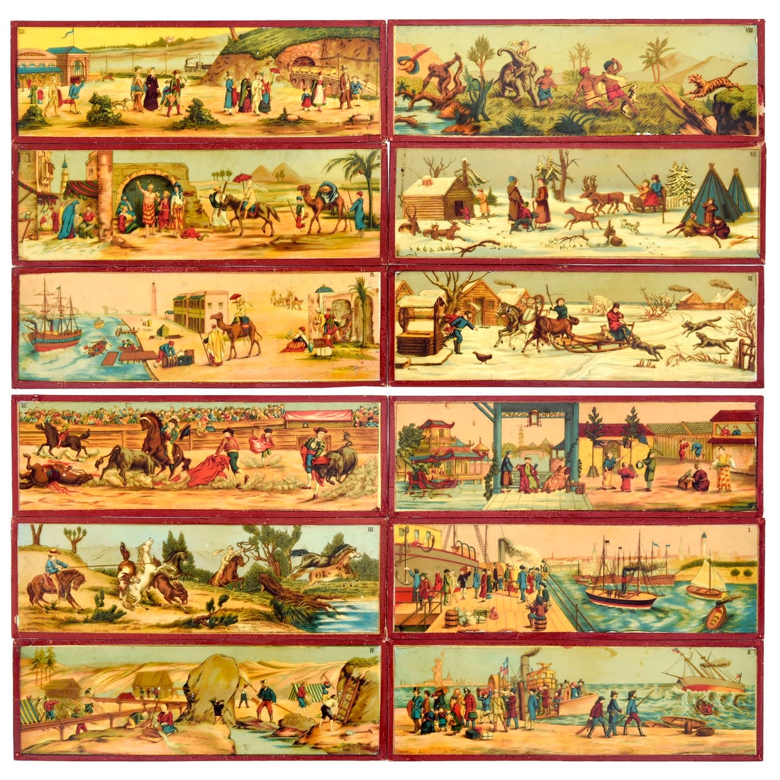 Magic Lantern Panoramic Discs, 1860 onwards - 2