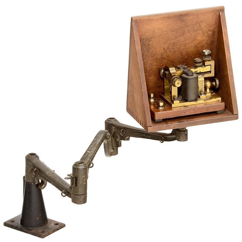 3Arm Telegraph Swinging Resonator Box with Sounder, c.