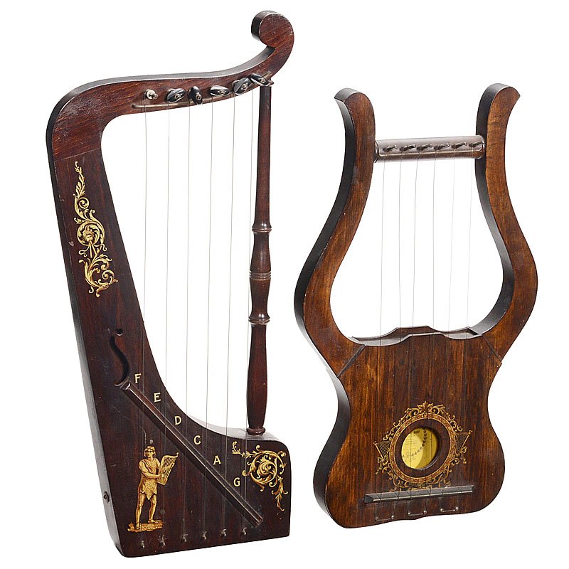 2 Automatic Musical Harps May 24, 2014 Auction Team Breker in Germany