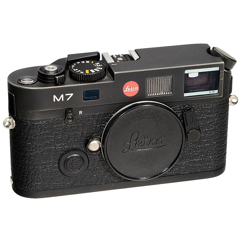 Leica M7, 2001: Leica M7, 2001 Leica, Solms. No. 2779700, black chrome, 0,72 finder. Near mint condition. Leica M7, 2001 Leica, Solms. Nr. 2779700, schwarz verchromt, Sucher 0,72. Hervorragender Zustand. Start Price: