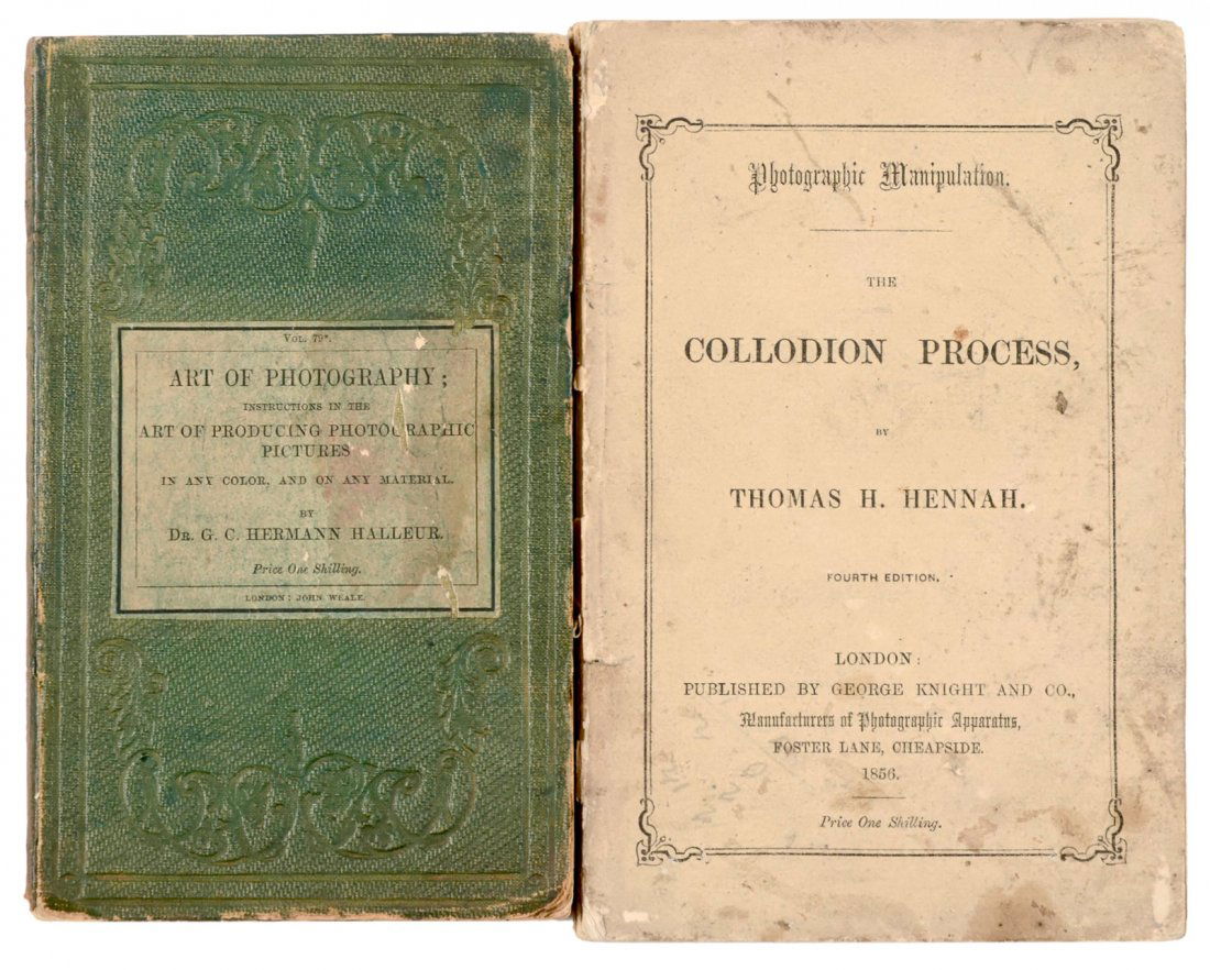 Art of Photography, 1854 onwards: Art of Photography, 1854 onwards 1) Dr. G.C. Hermann Halleur, The Art of Photography, London, 1854, 108 pages. With description of the "Voigtländer apparatus" (Metallkamera). – And: 2) Thomas H. He
