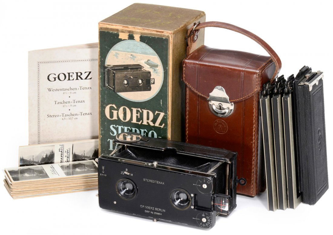Goerz Stereo Pocket Tenax (45 x 107), c. 1912 (1 of 1)