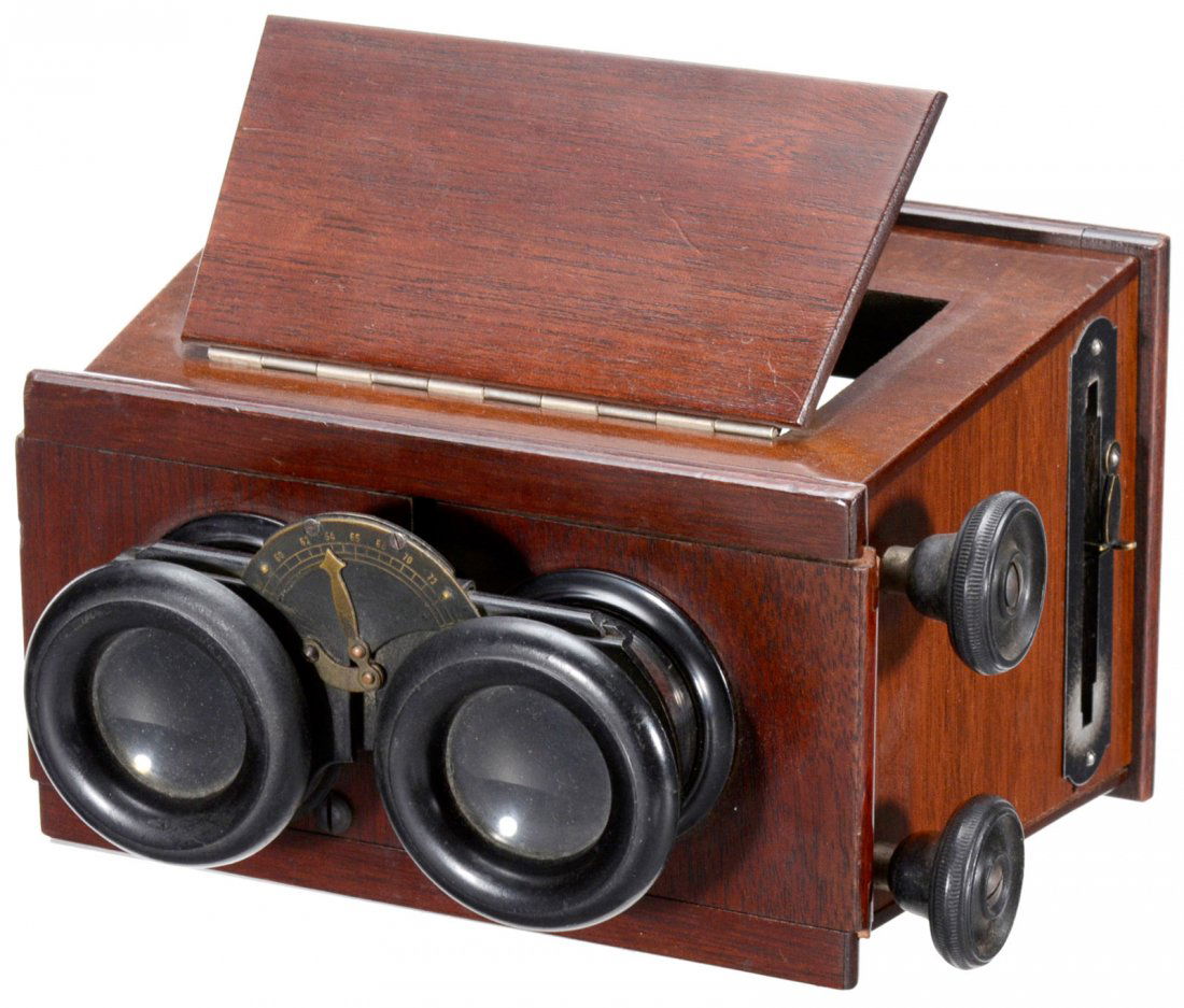 Mattey 6 x 13 Hand-Held Stereo Viewer, c. 1920 (1 of 1)