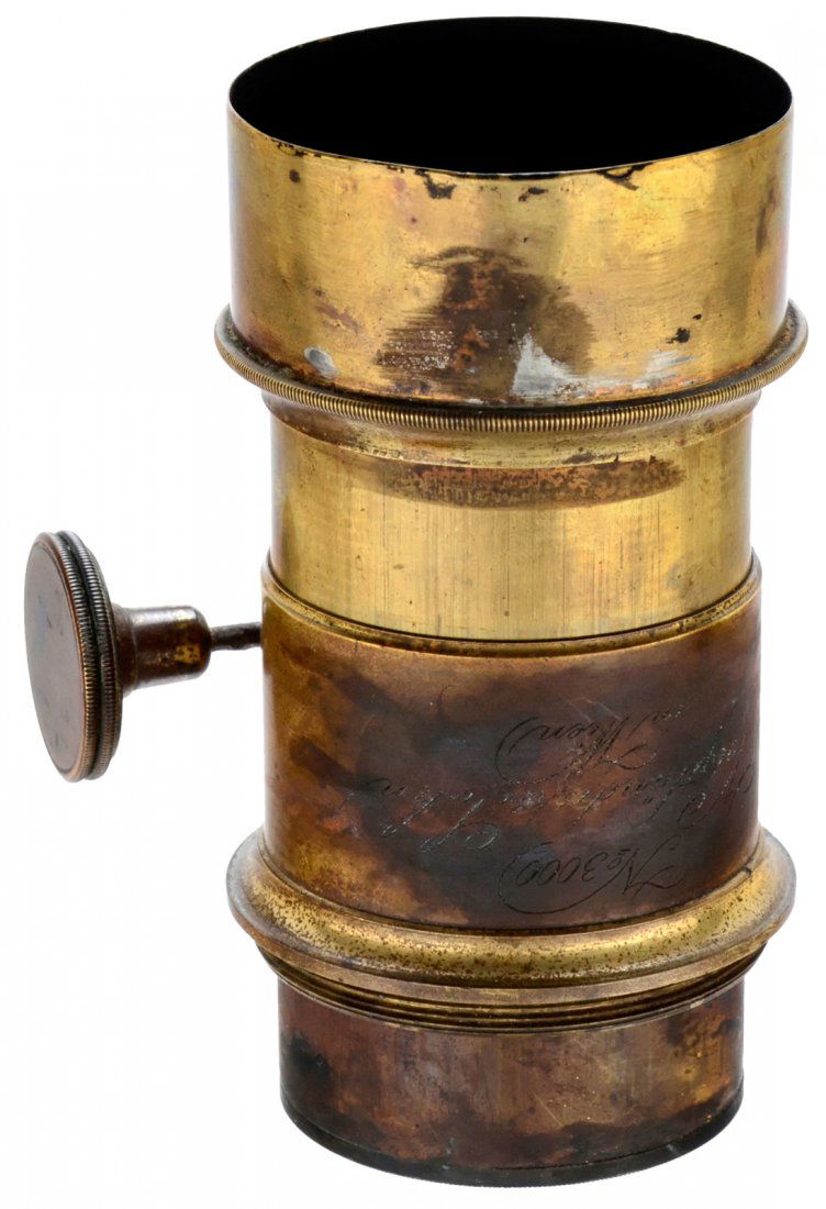 Petzval Portrait Lens by Voigtländer, Vienna, "No. (1 of 2)