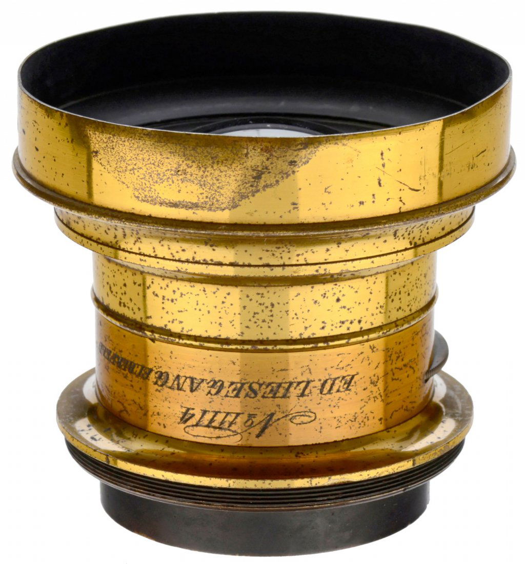 Early Wide-Angle Lens by Liesegang (Elberfeld), c. 1867 (1 of 3)
