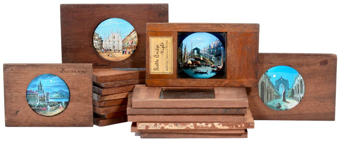 18 Magic Lantern Slides (included Night Views) (1 of 1)