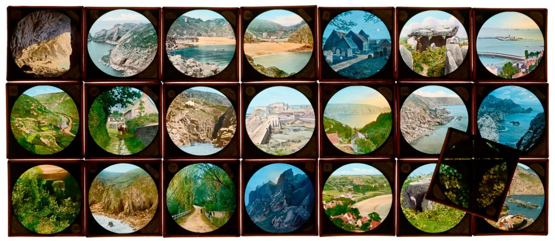 22 Hand-Colored Magic Lantern Slides by William Charles (1 of 2)