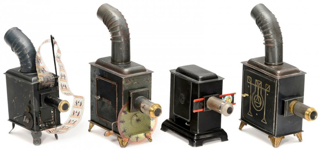4 Small and Rare Magic Lanterns, c. 1905 (1 of 1)