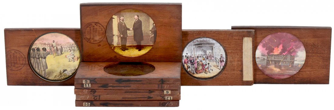 9 American History Magic Lantern Slides (1 of 1)