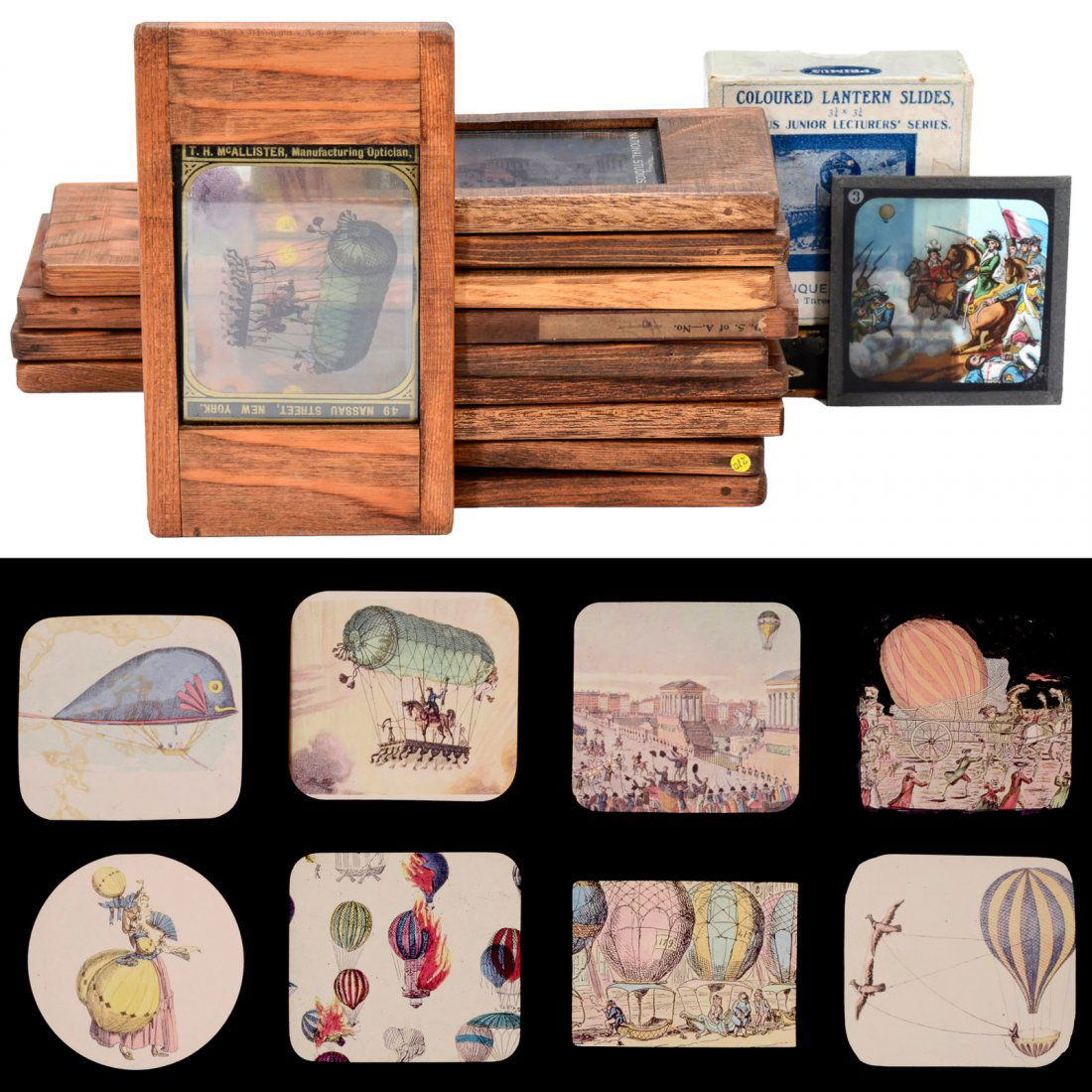 Group of Ballooning and Aeronautical Magic Lantern (1 of 1)