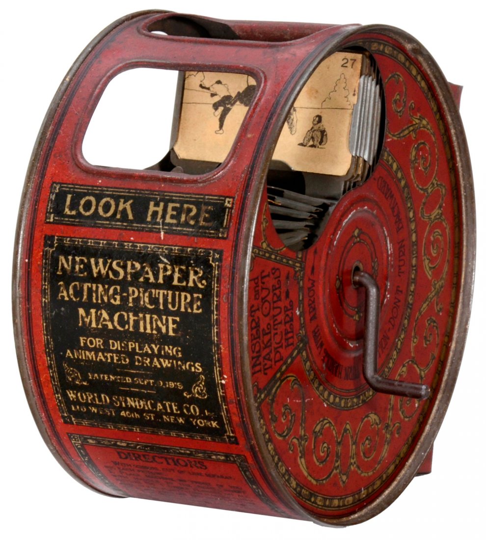 Newspaper Acting-Picture Machine, 1920 (1 of 2)