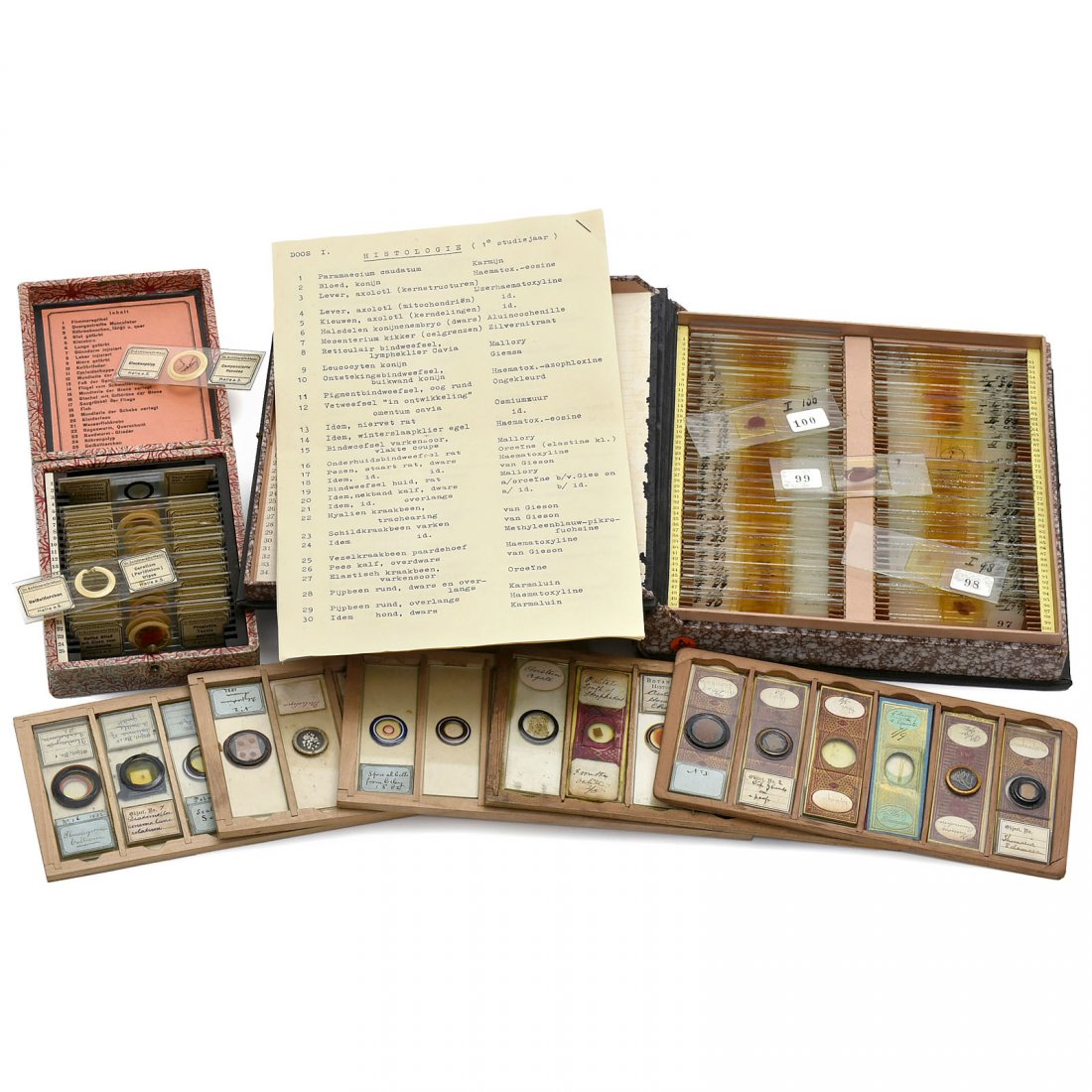 Approx. 150 Microscopic Preparations, c. 1900 (1 of 1)