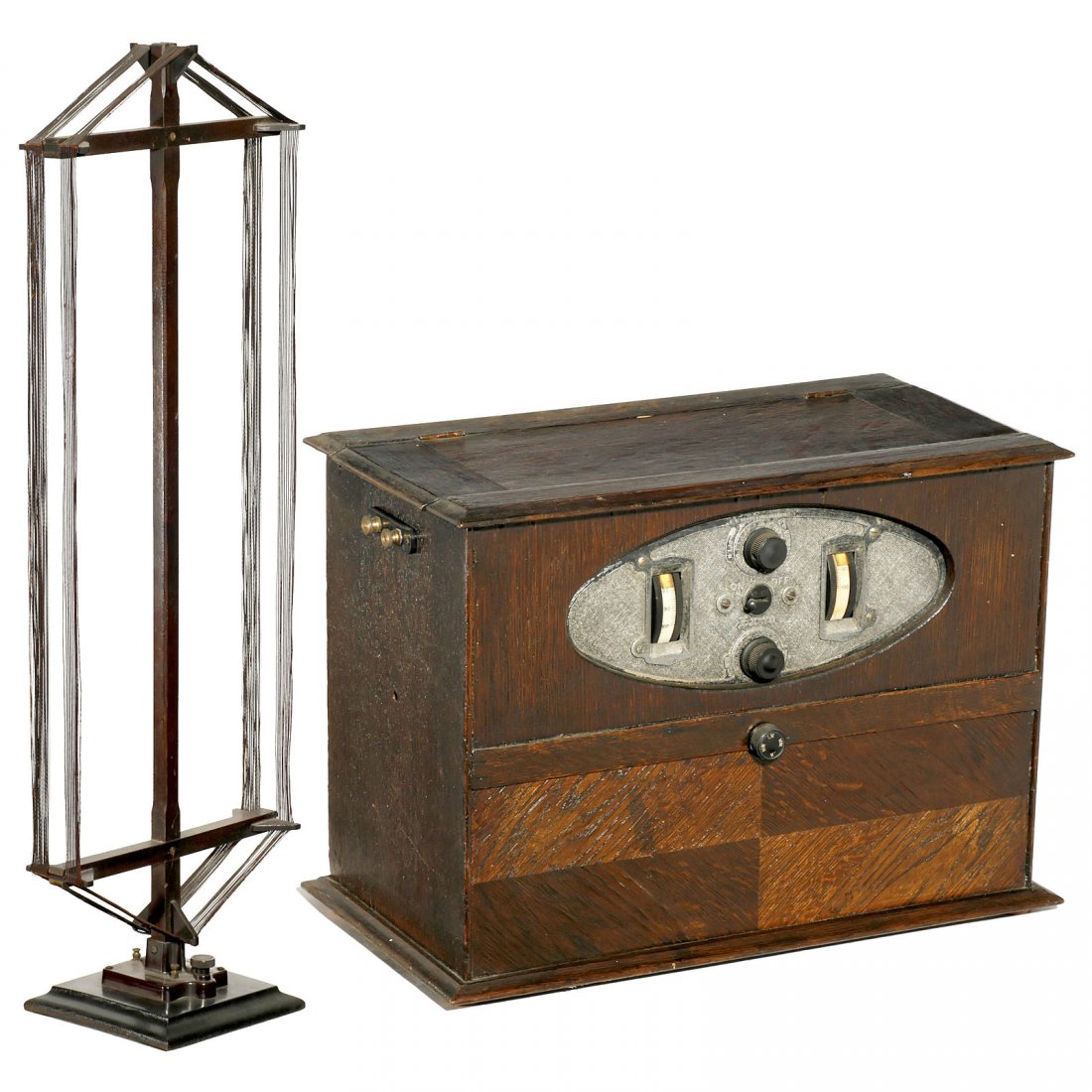 Brown Radio with Frame Antenna, c. 1928 (1 of 3)