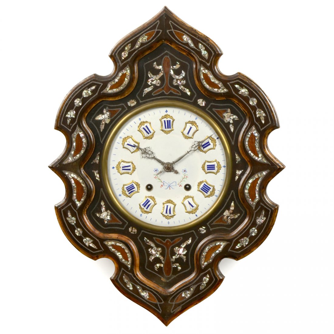 French "Bull's Eye" Wallclock, c. 1880 (1 of 1)