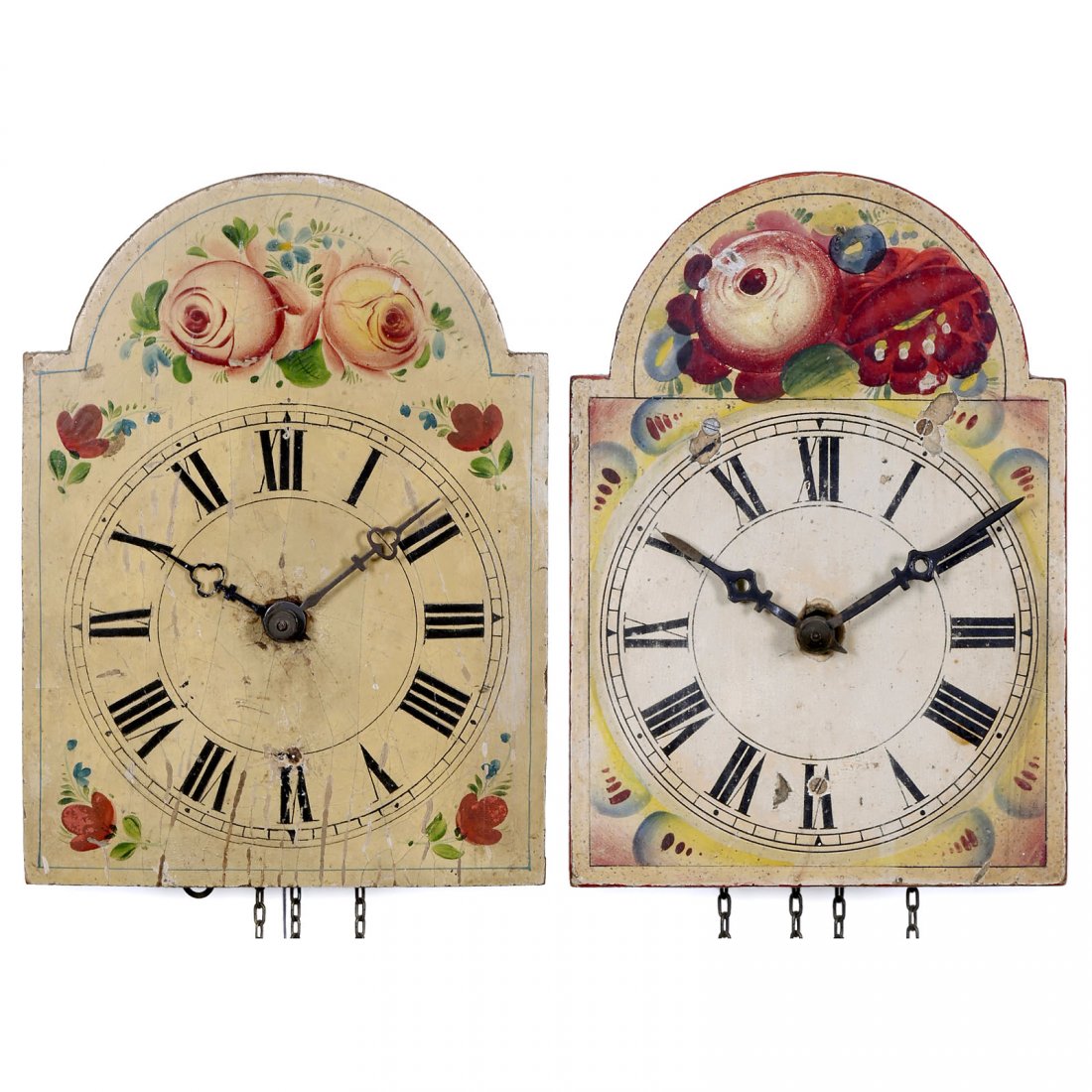 2 Small Black Forest "Jockele" Shield Clocks, c. 1890 (1 of 3)