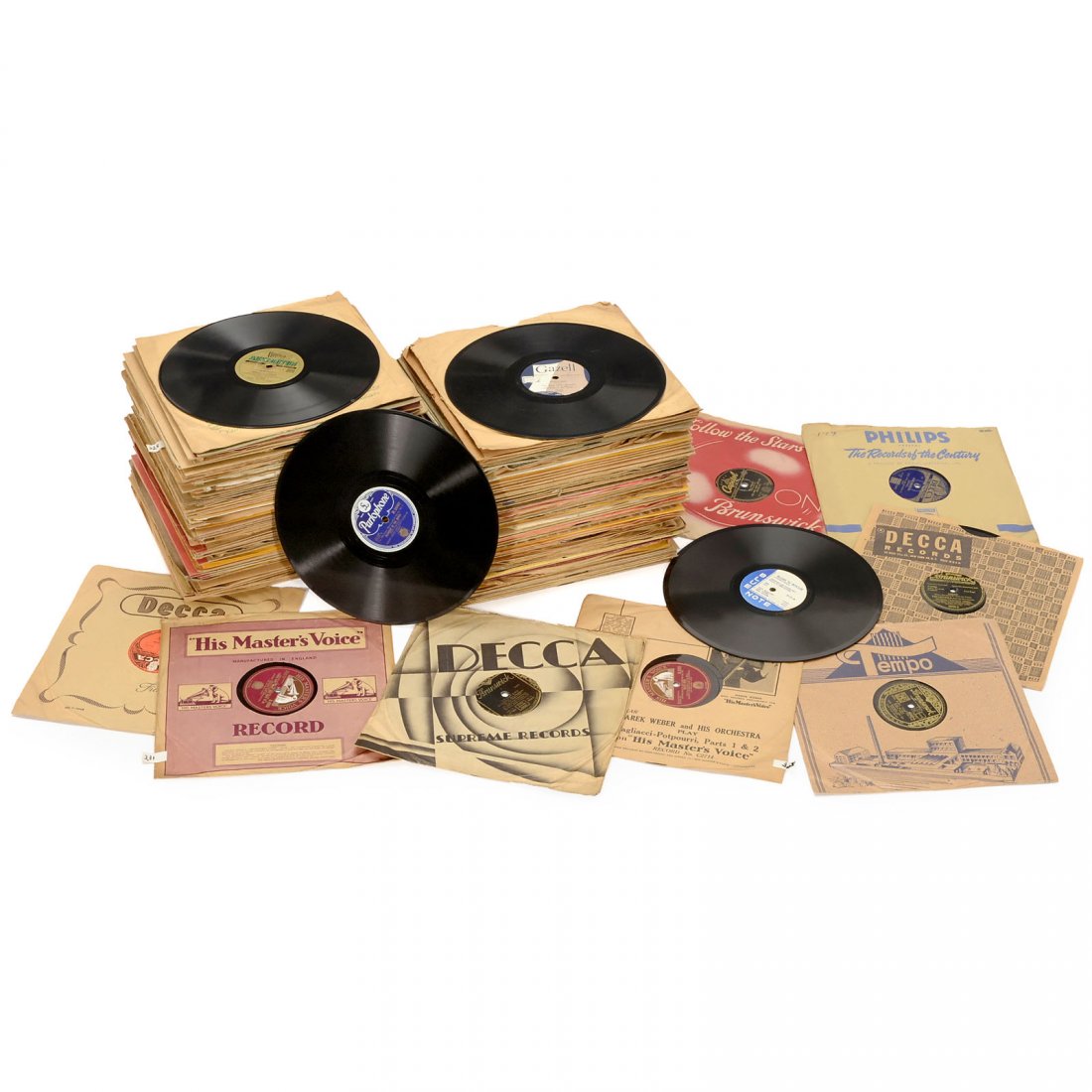 Attractive Shellac Jazz Disc Collection, c. 1920 (1 of 1)