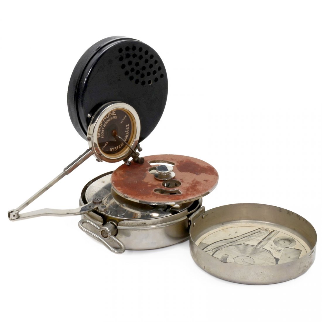 Swiss Pocket Gramophone "Mikiphone" (1 of 1)