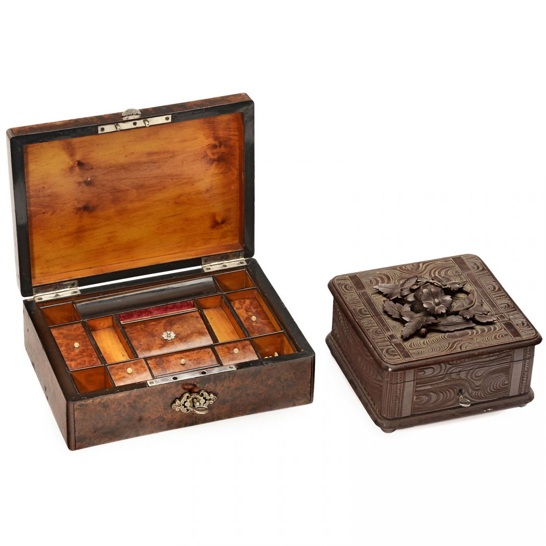 2 Sewing Boxes, c. 1900 (1 of 1)