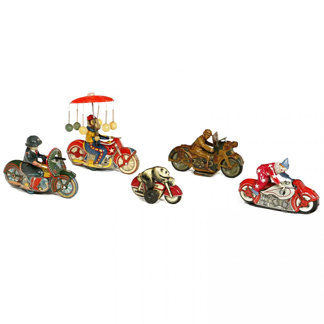 5 Tin Toy Motorcycles, 1960 onwards (1 of 1)