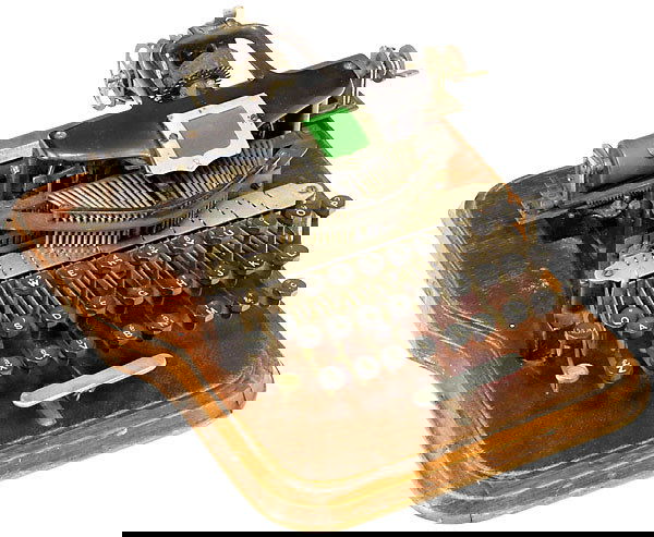 The Postal No. 3 Typewriter Schreibmaschine: The Postal No. 3, 1902 From the Norwalk CT production. Amerikanische Typenradmaschine aus Norwalk-CT-Produktion. Frühes Modell, mit der Serien-Nr. 14.481. – Literatur: Martin, 1949, S. 192.